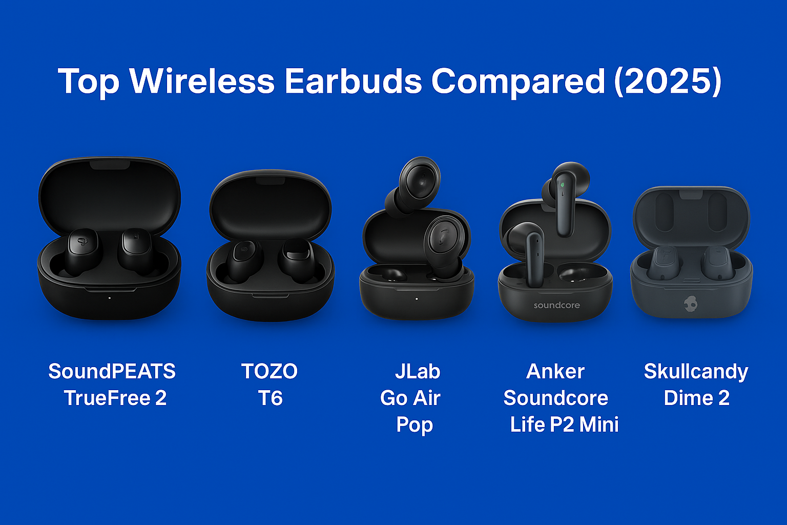 Top 10 Wireless Earbuds Under $50 Compared
